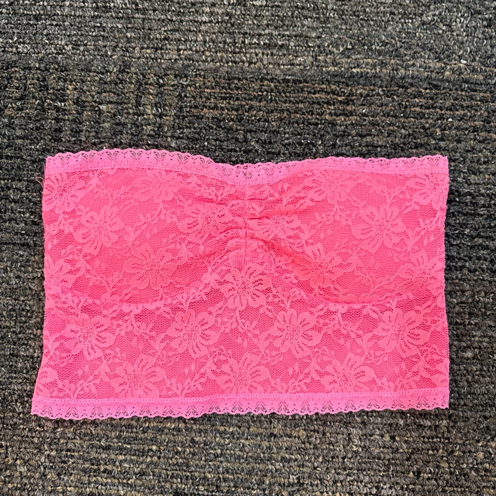 Forever 21 Vibrant Pink Lace Bandeau